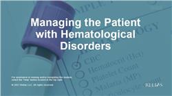 Managing Hematological Disorders