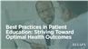 Best Practices in Patient Education: Striving Toward Optimal Health Outcomes